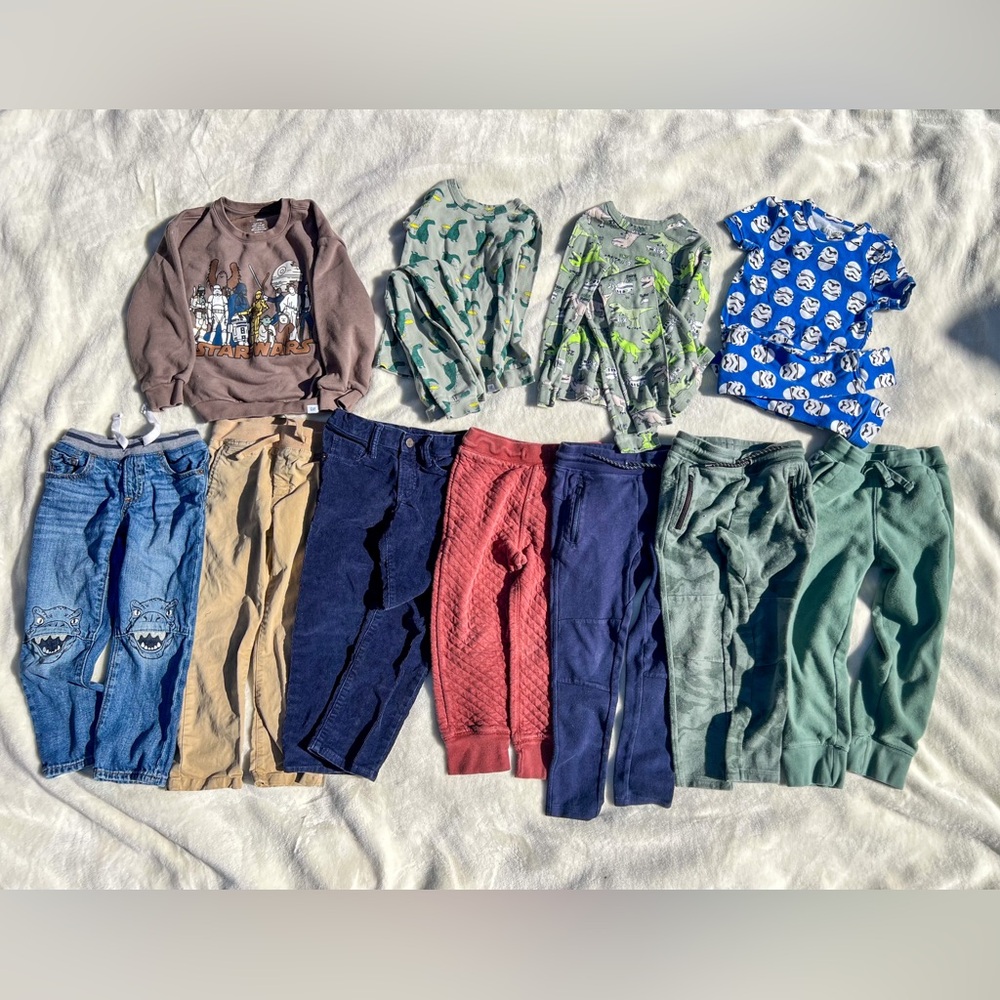 Gap 5T boys unisex clothing lot pants jeans joggers sweatshirt pyjamas Star Wars